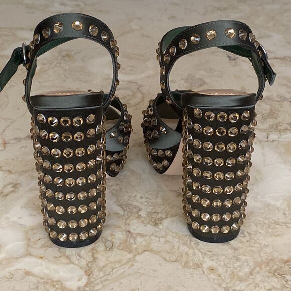 Aldo Britain Studded Platform Chunky Heel Strap Sandals - Picture 8 of 15